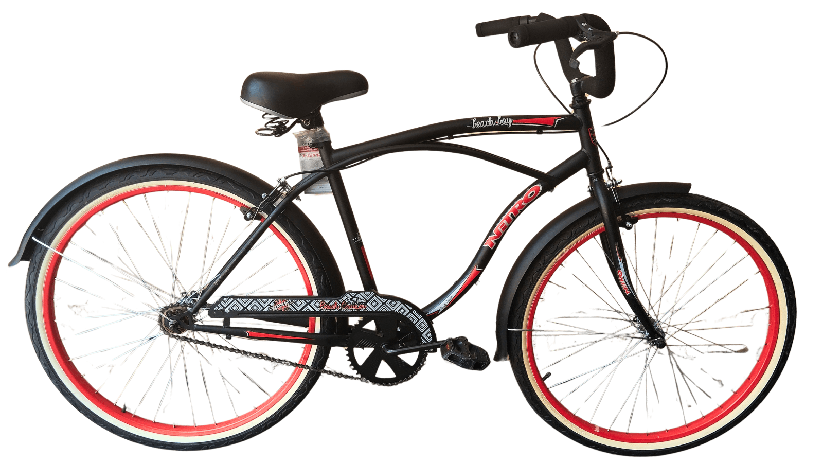 BICICLETA 26 NITRO BEACH BOY CRUSIER NEGRO