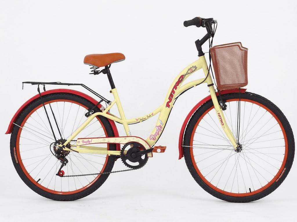 BICICLETA 26 NITRO DENELI BEIGE